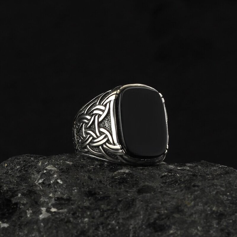 925 Silver Ring Onyx 925 Silver Ring Onyx