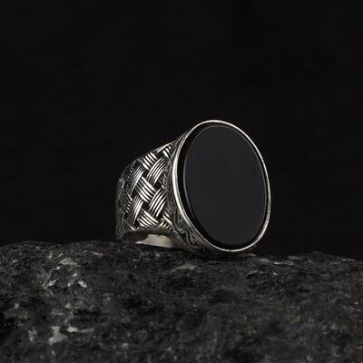 925 Silber Ring Onyx