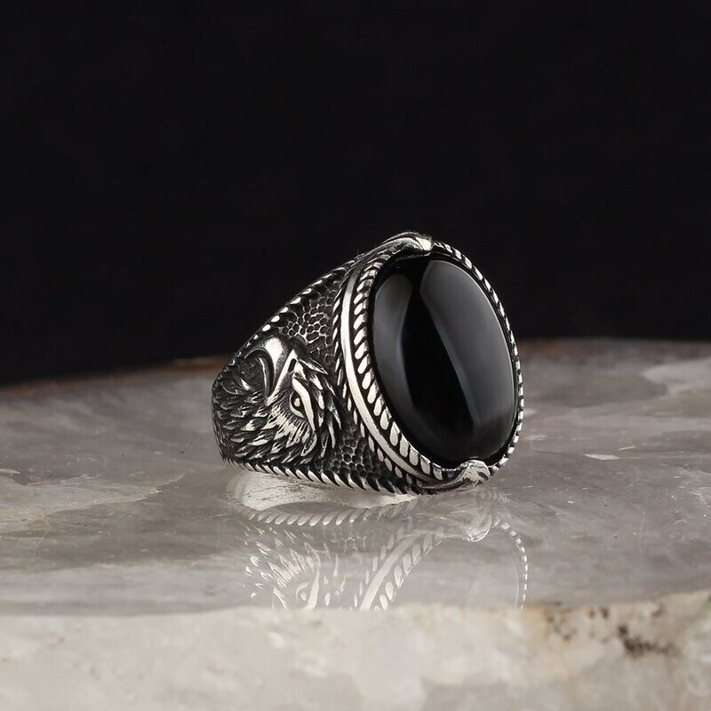 925 Silver Ring Onyx 925 Silver Ring Onyx