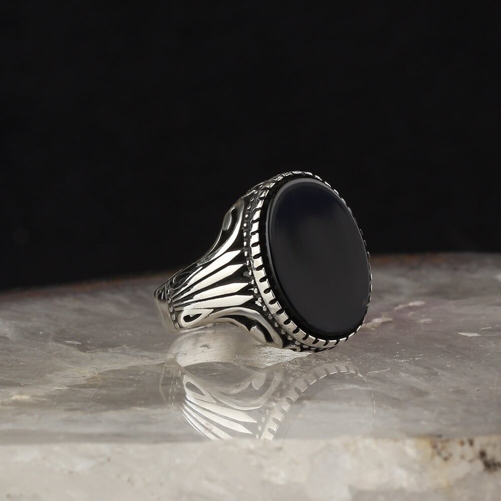 925 Silver Ring Onyx