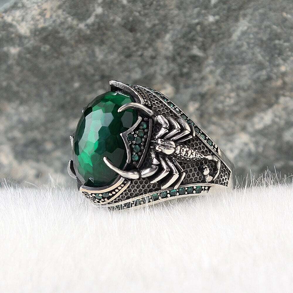 925 Silber Zirkon Scorpion King Herrenring