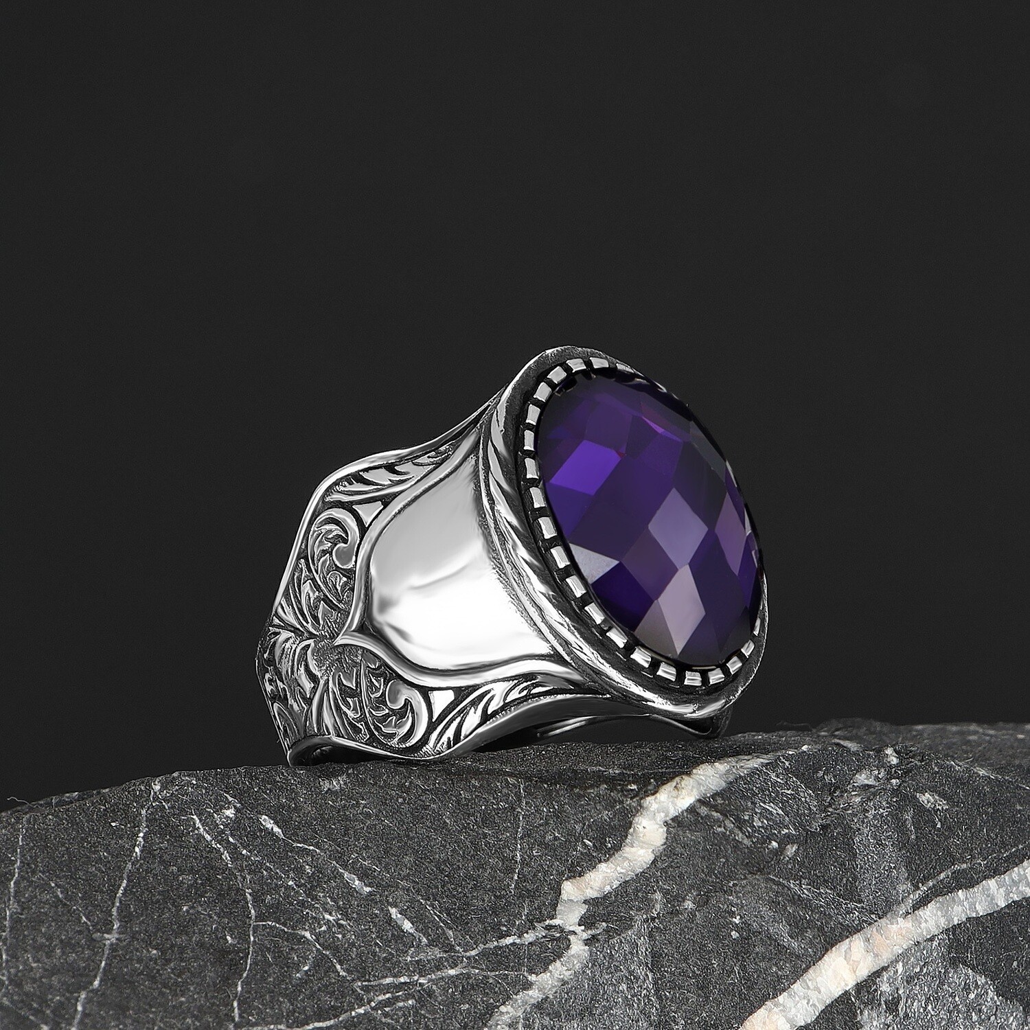 925 Silber Ring Amethyst