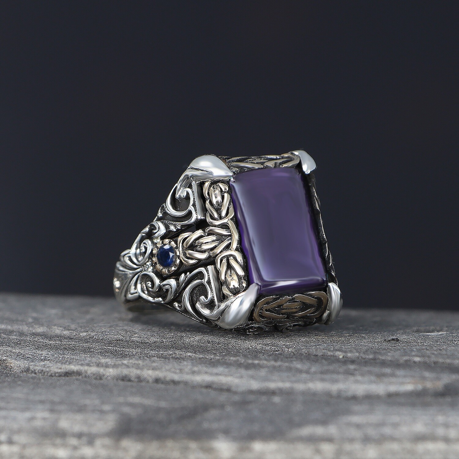 925 Silber Ring Amethyst
