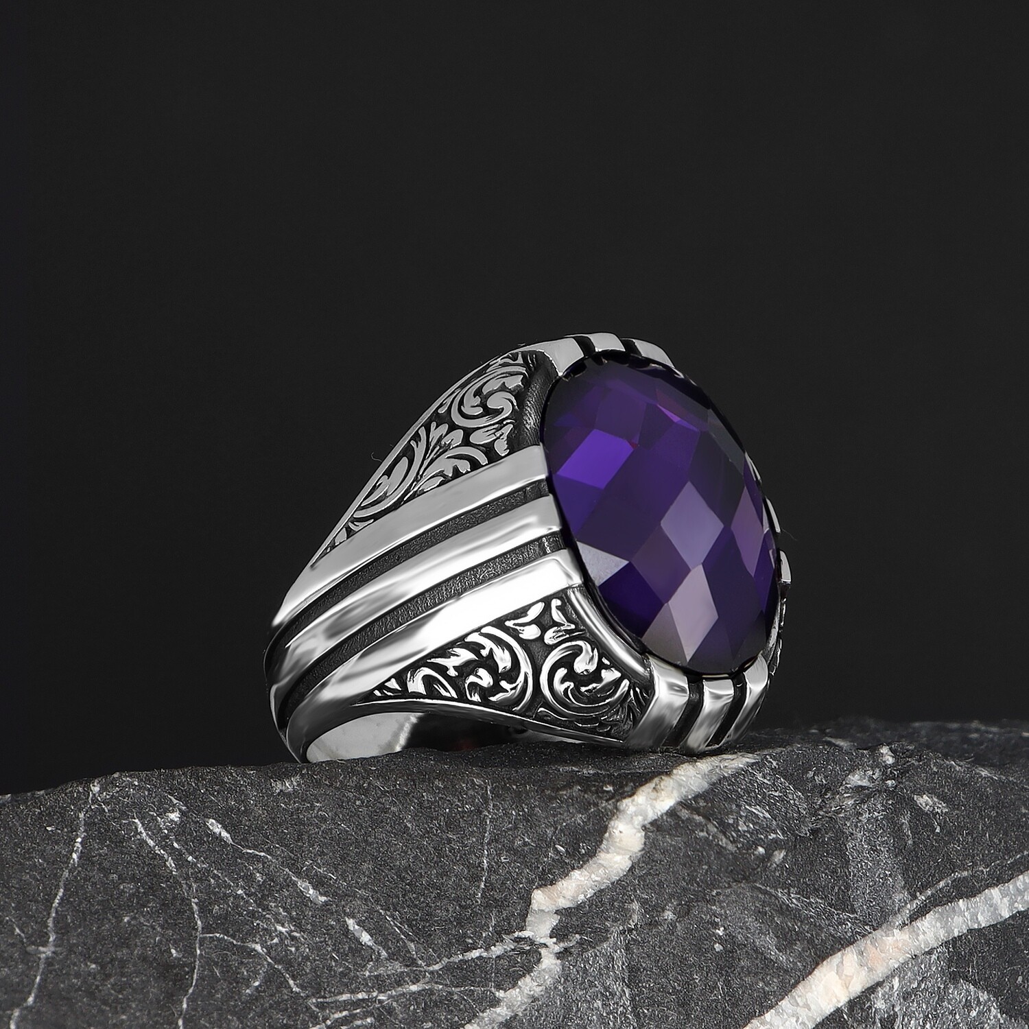 925 Silber Ring Amethyst