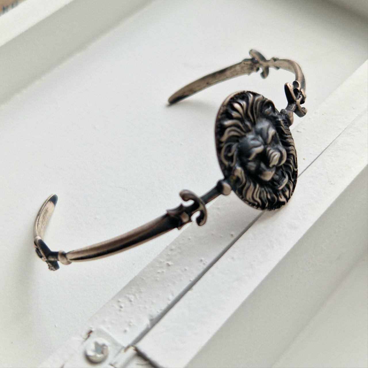 Herren Löwe Freesize Armband Bangle