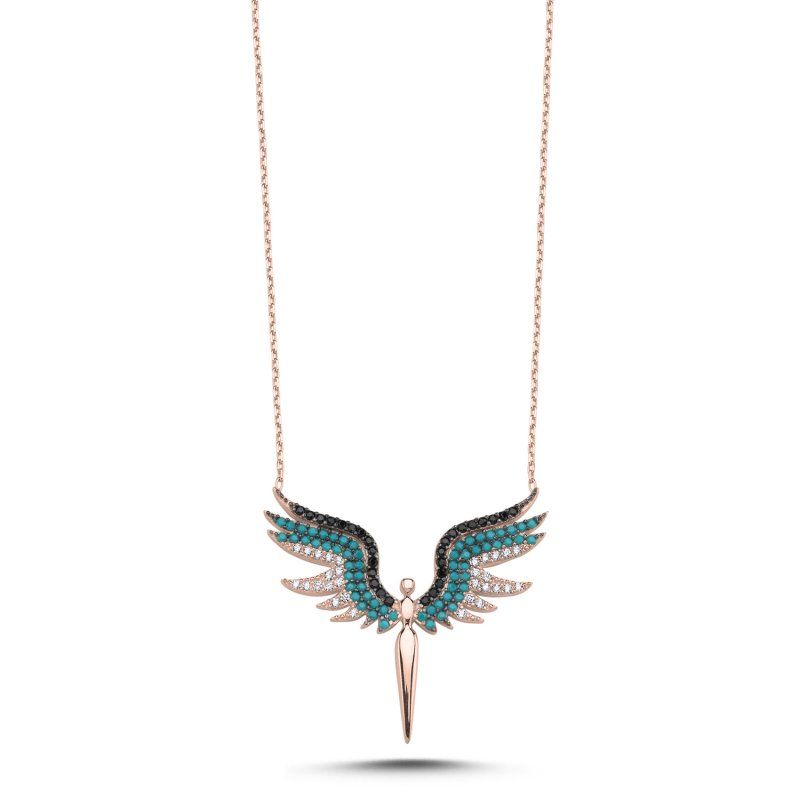Colorful CZ Angel Necklace Colorful CZ Angel Necklace