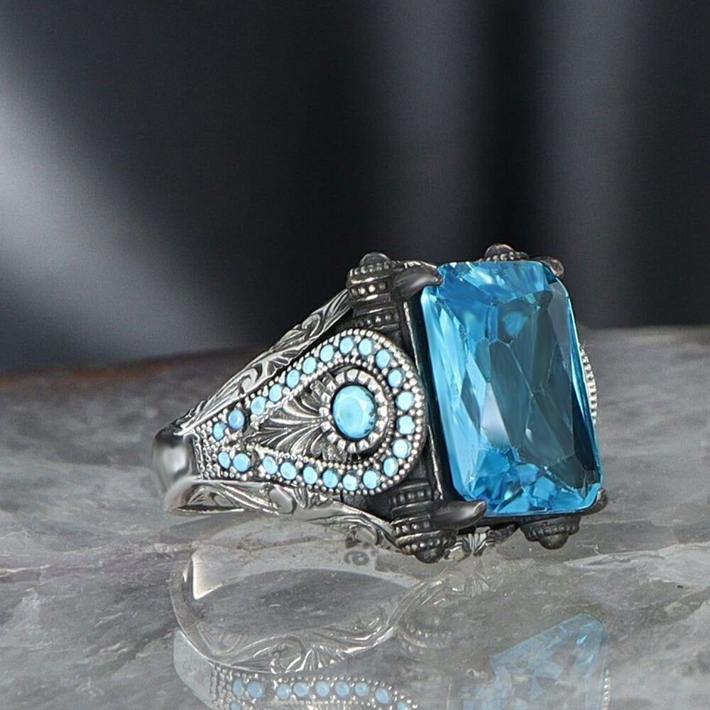 925 Silber Blau Topaz