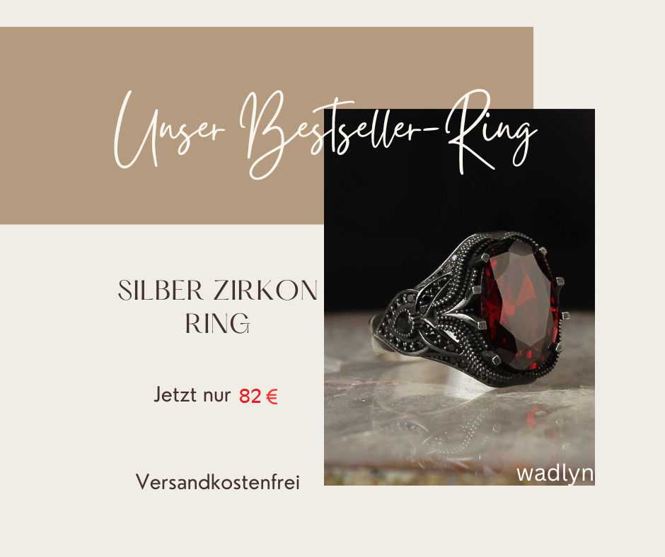 Herren Ring 925 Silber Zirkon