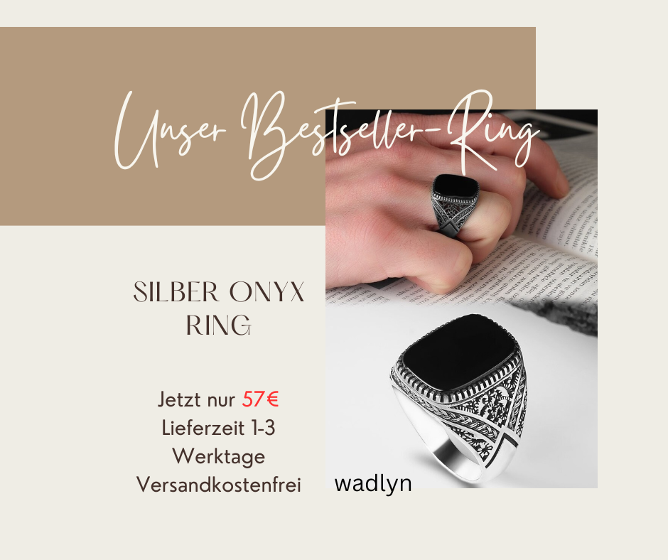 925 Silber Ring Onyx