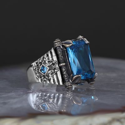 925 Silber Ring Aquamarin 925 Silber Ring Aquamarin
