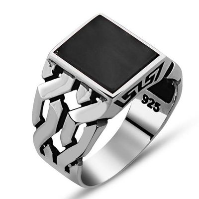 925 Silver Ring Onyx 925 Silver Ring Onyx