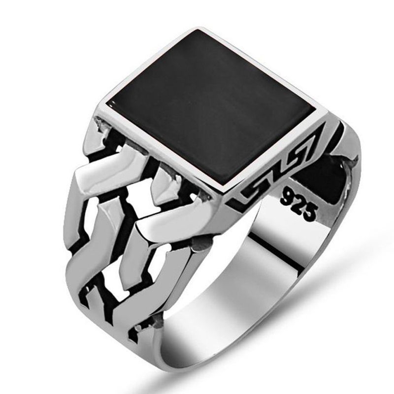 925 Silver Ring Onyx 925 Silver Ring Onyx
