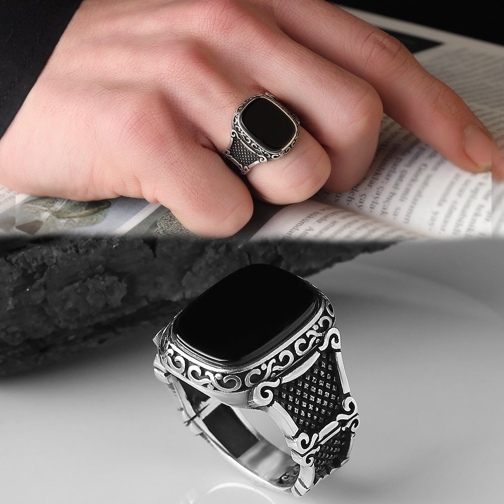 925 Silber Ring Onyx