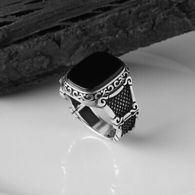 925 Silver Ring Onyx 925 Silver Ring Onyx