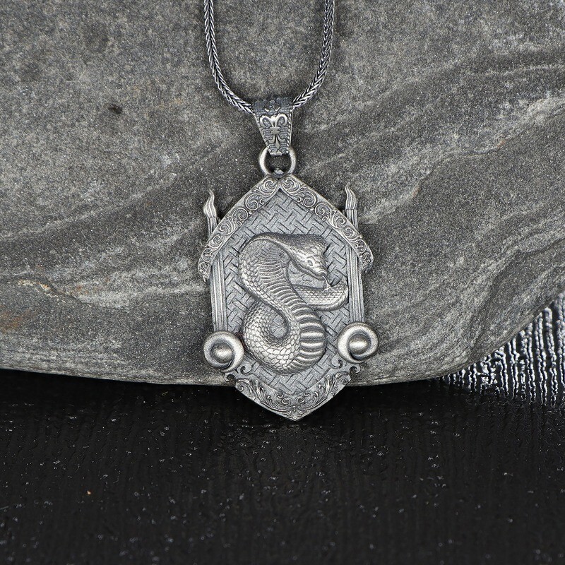 925K Sterling Silver Snake Necklace 925K Sterling Silver Snake Necklace