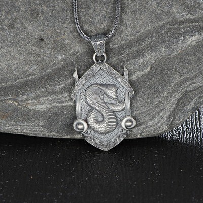 925K Sterling Silver Snake Necklace 925K Sterling Silver Snake Necklace