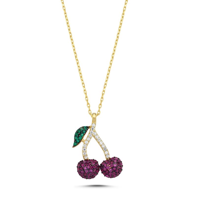Cherry CZ Necklace Cherry CZ Necklace