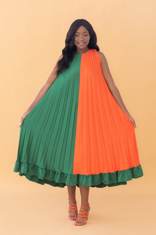 Colour block dress