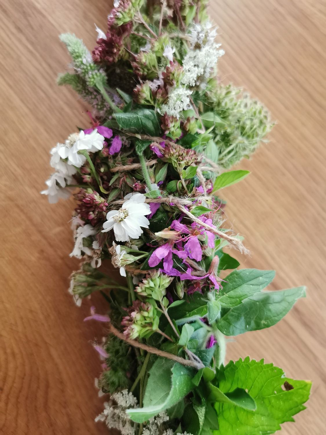 Wildkräuter Spaziergang mit Räucherbündel binden Wildkräuter Spaziergang mit Räucherbündel binden