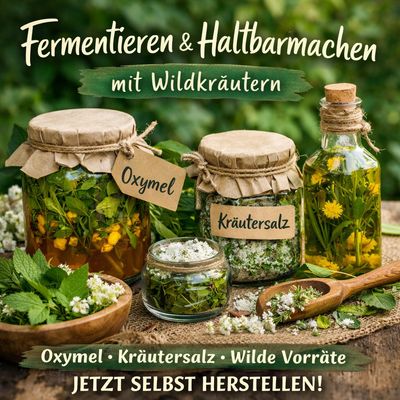 20.06.2026 Fermentieren & Haltbarmachen mit Wildkräutern - Oxymel, Kräutersalz & wilde Vorräte selber machen