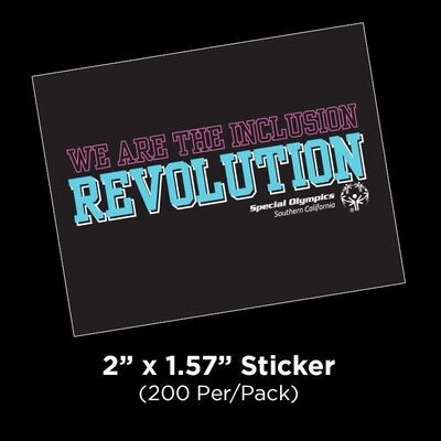 2024 Inclusion Revolution Pledge Stickers (200 per pack)