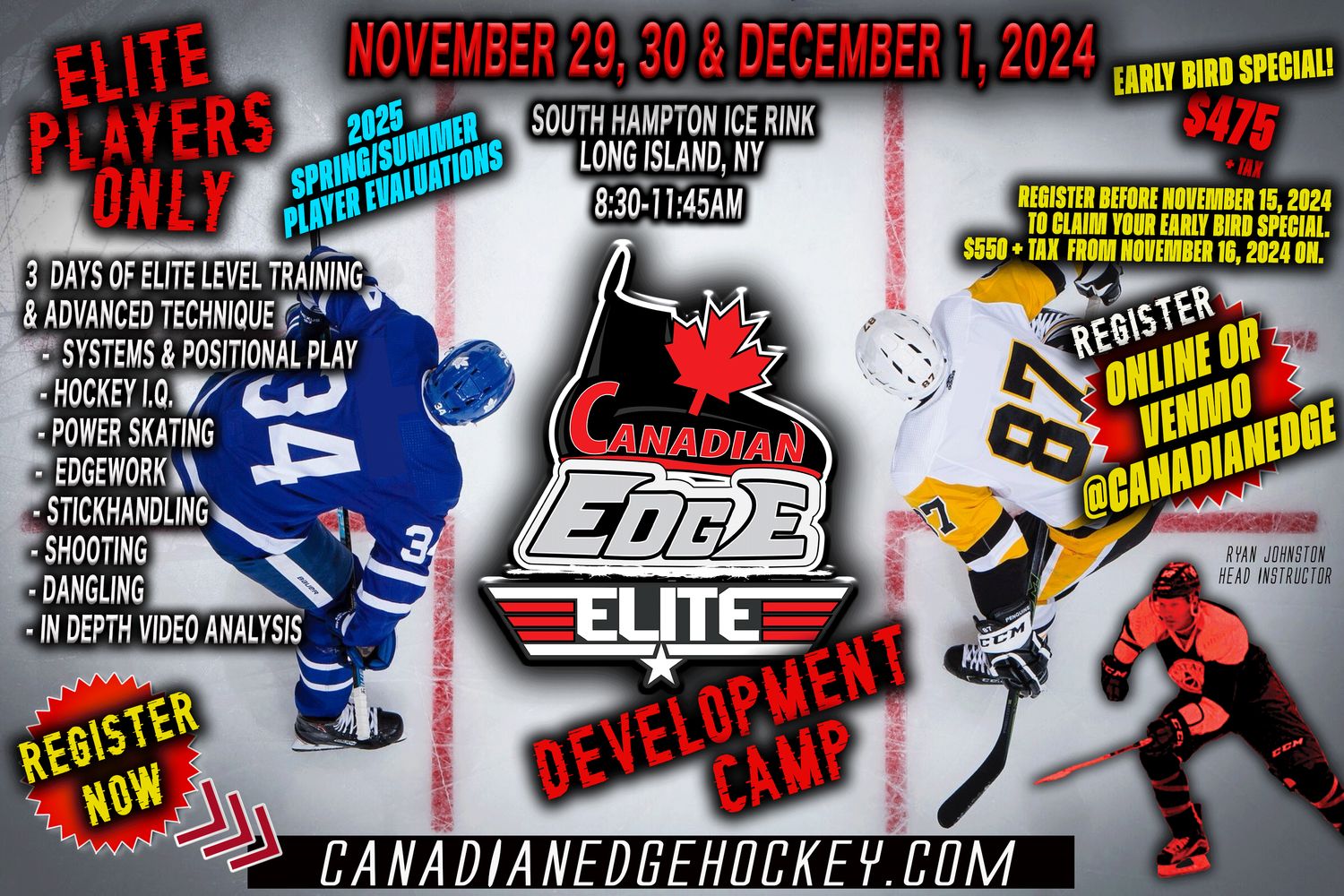 CE ELITE DEVELOPMENT CAMP (2025 SPRING/SUMMER TRAVEL EVALUATIONS &amp; PREP SCHOOL IDENTIFICATION) LONG ISLAND, NY