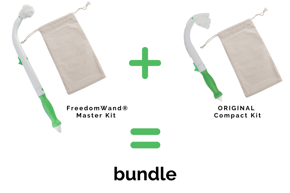 FreedomWand® Toileting Aid Master Kit and ORIGINAL Compact Kit Bundle