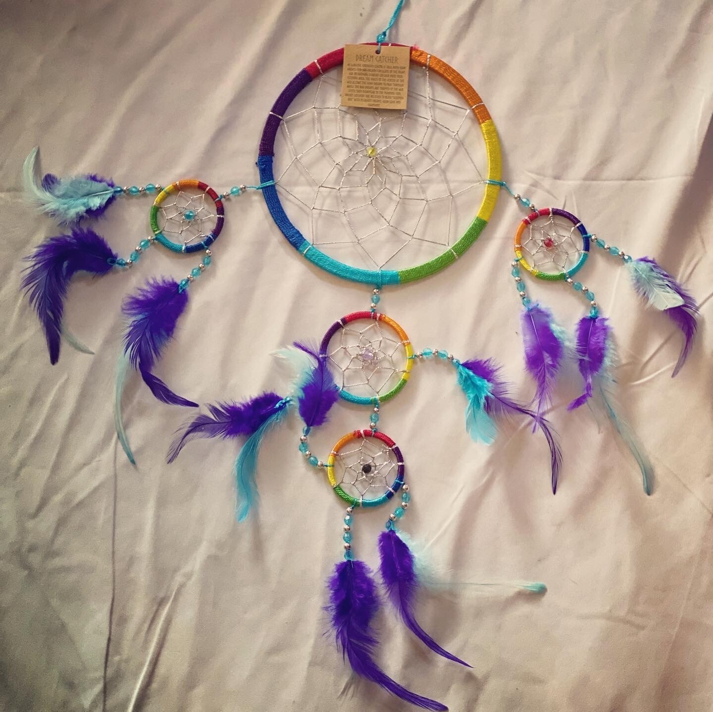 Rainbow w/ Blue Tones Dreamcatcher Rainbow w/ Blue Tones Dreamcatcher