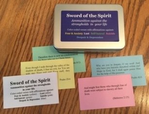 Sword of the Spirit - Specific bible verses useful against hurtful thought patterns - compiled by Alaine Pakkala, Ph.D.