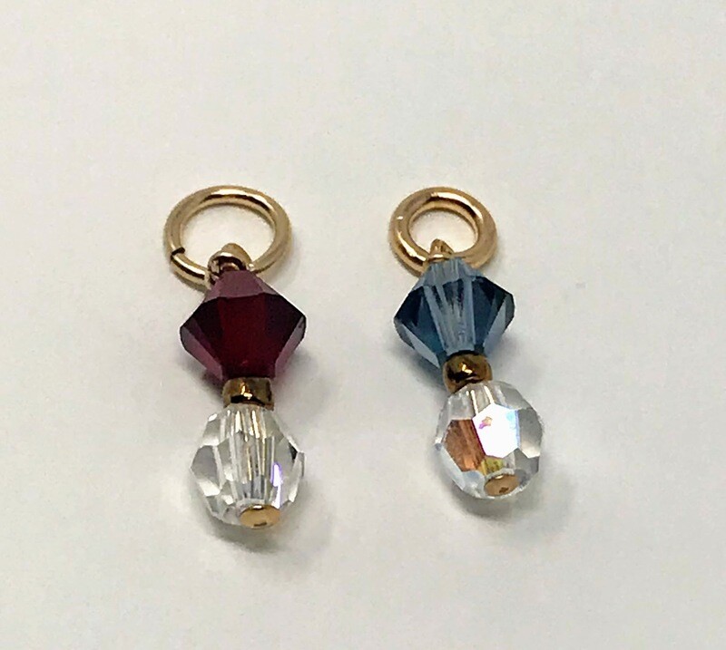 J-Garnet &amp; Saphire Dangles (set)