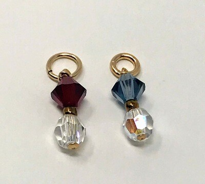 J-Garnet &amp; Saphire Dangles (set)