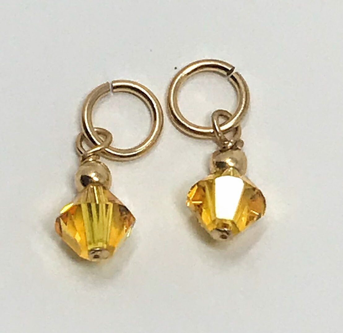 J-Citrine Crystal Drops (set)
