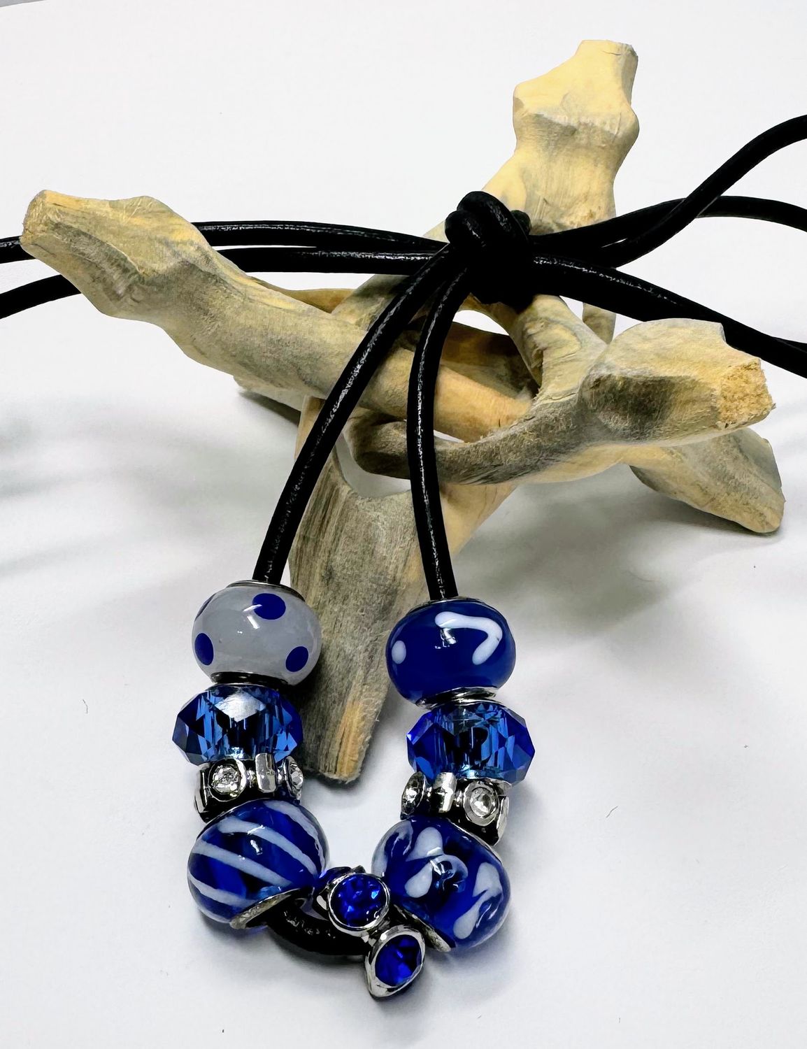 Loc Tie - Sorority Blue &amp; White