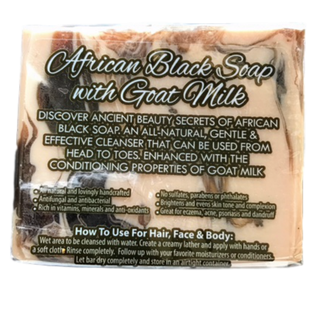 African Black Soap With Goat Milk
