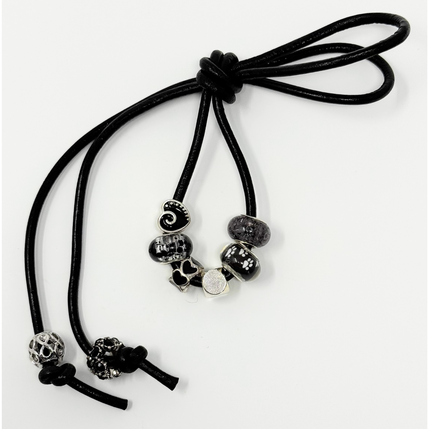 Loc Tie - Black Heart