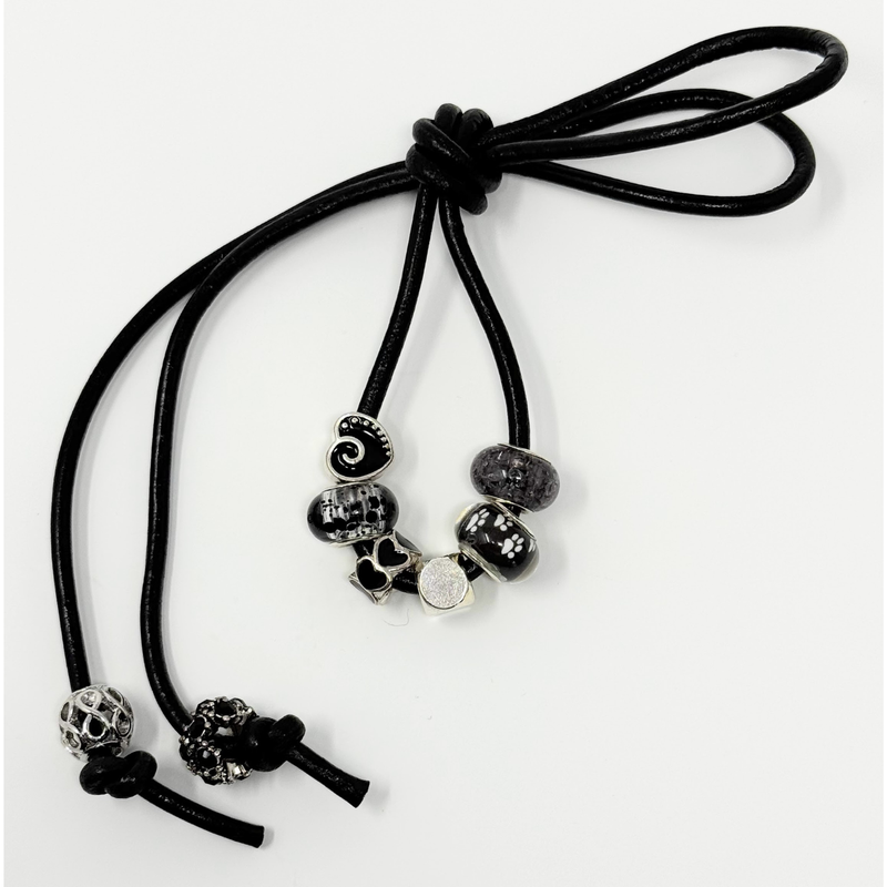 Loc Tie - Black Heart