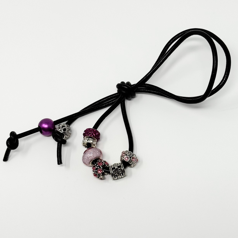 Loc Tie - Raspberry Shimmer