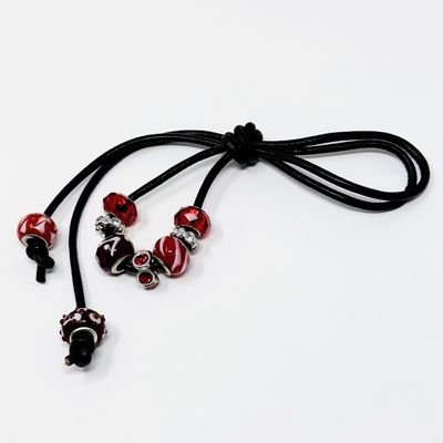 Loc Tie - Sorority Red &amp; White