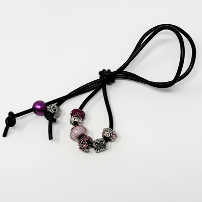 Loc Tie - Raspberry Shimmer