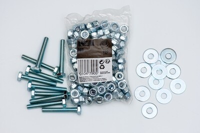 Replacement Nuts/ Bolts/ Washers and Split pins.