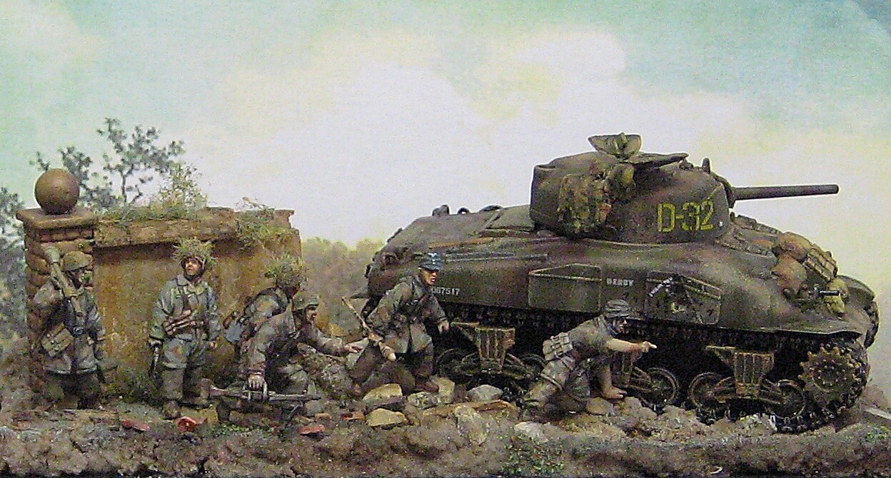 Deutsche Fallschirmjäger in der Normandie 1944