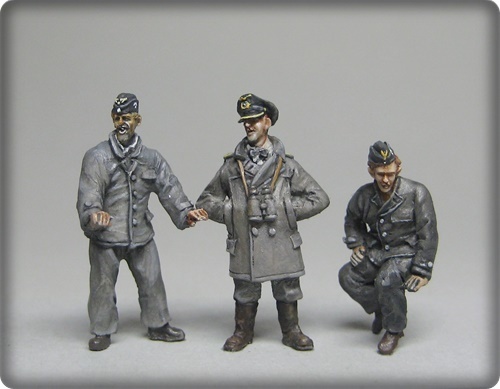 Deutsche U-Boot Crew im Atlantik 1943