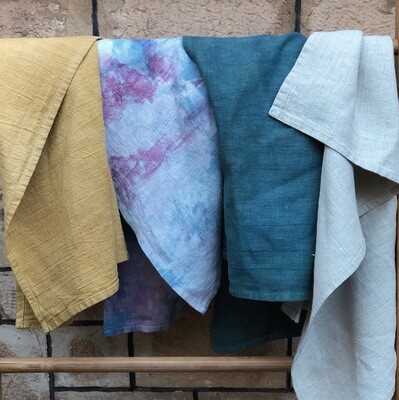 Naturally Dyed Tea-towels from Shiori Textile Designs