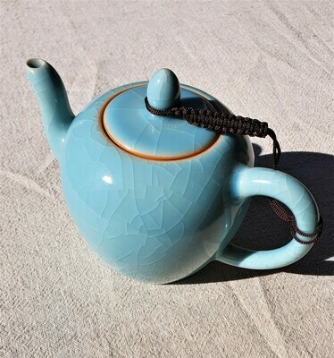 Blue Ruyao Pots, Cups and Gaiwan