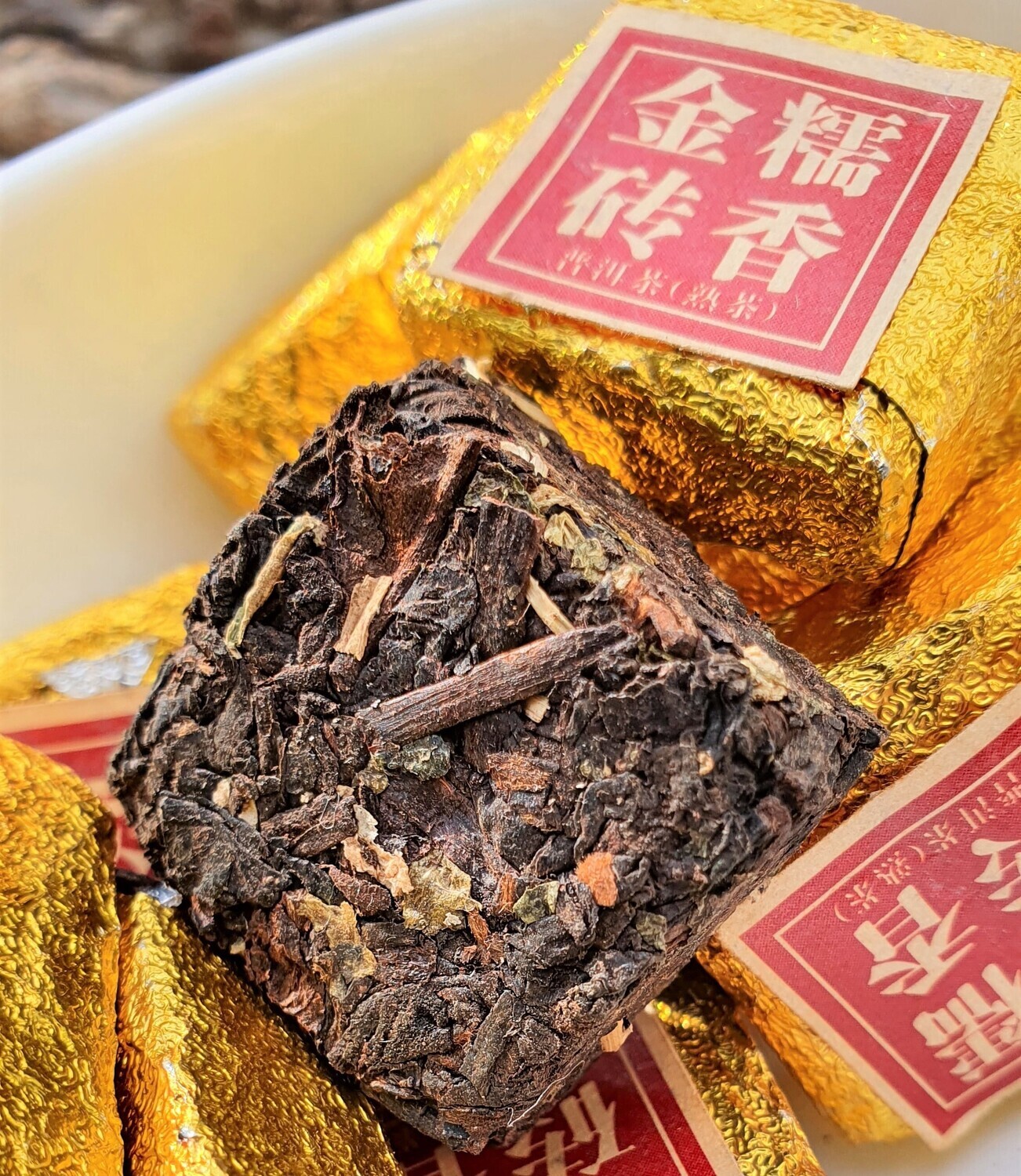 Ripe Chenpi/Rice Scent Puer mini&#39;s, Type: &quot;Rice Scent&quot;  fancy mini brick 50g (inc wrapper)