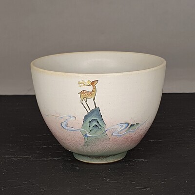 Mountain Deer and Crane cups