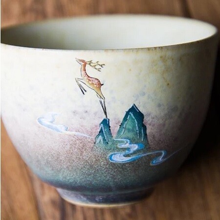 Mountain Deer and Crane cups, Choose cup: Mountain Deer 2 (jumping)