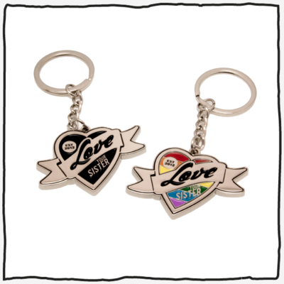 Amazing Keyrings - Black Logo