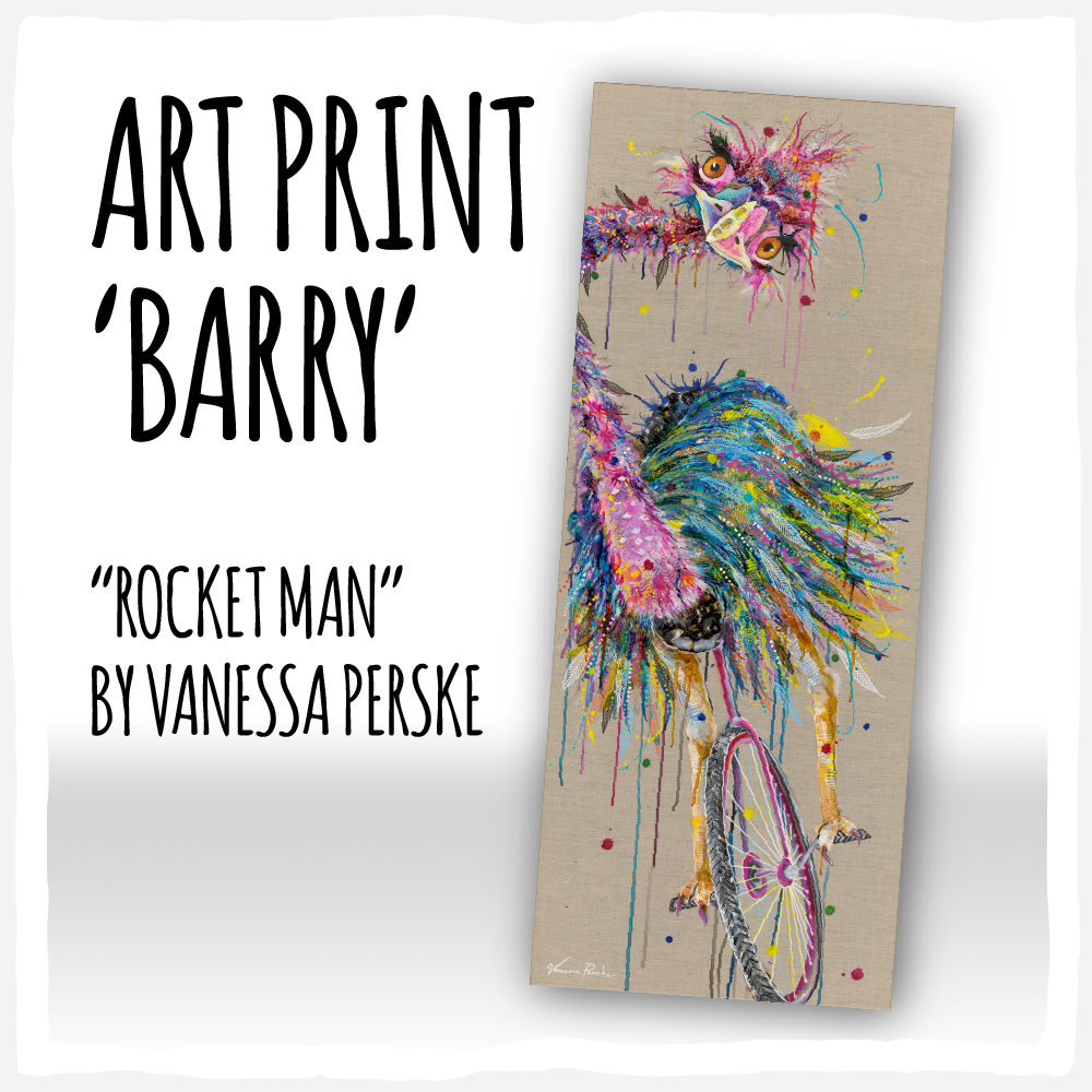Barry! Art Print - Vanessa Perske's "Rocket Man"