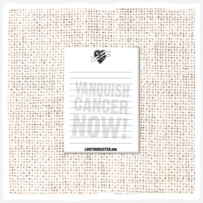 Notepad - Vanquish Cancer Now!